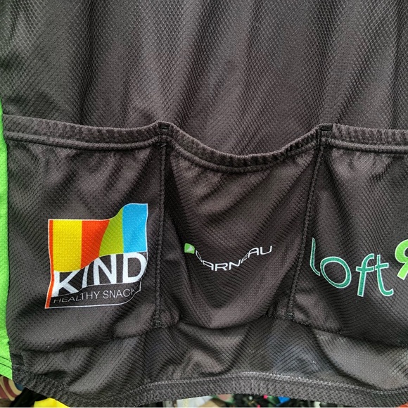 Louisgarneau"Loft9 " Mens Black Lime Cycle Jersey Top Size Large - Picture 10 of 14